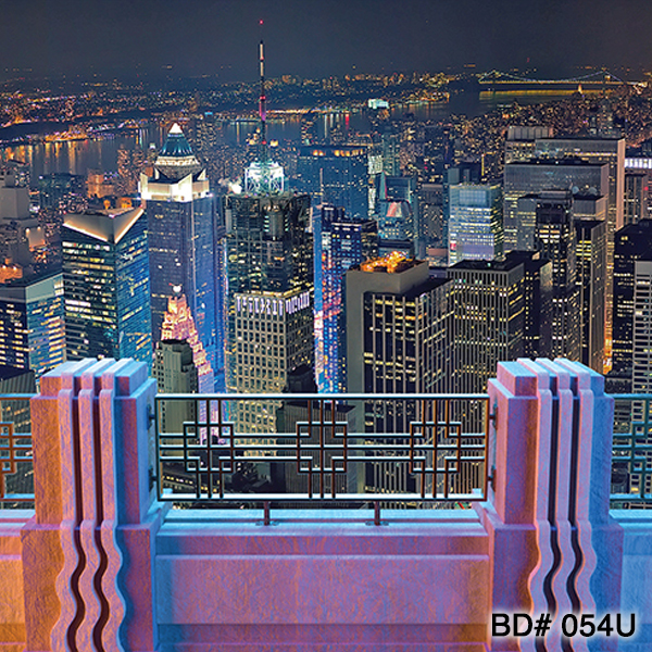 new york city skyline balcony backdrop